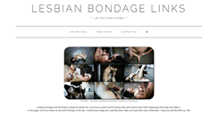 Desktop Screenshot of lesbianbondagelinks.com