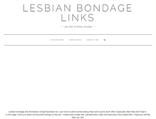 Tablet Screenshot of lesbianbondagelinks.com
